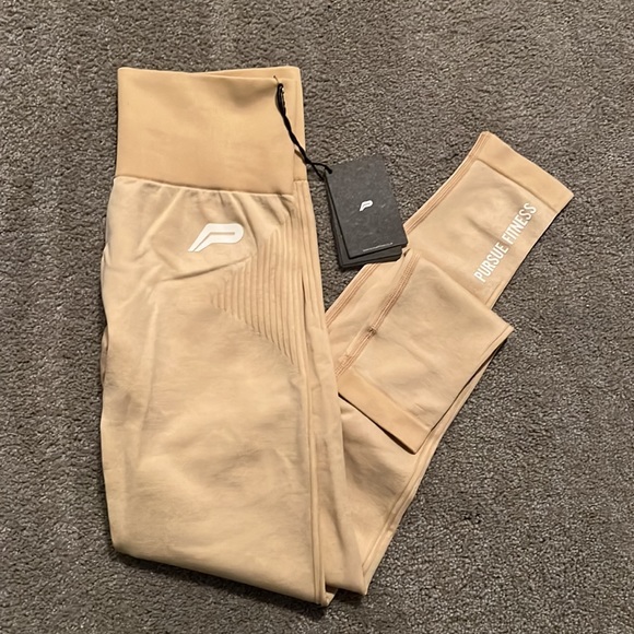 Beige Purdue Fitness leggings - Picture 1 of 3